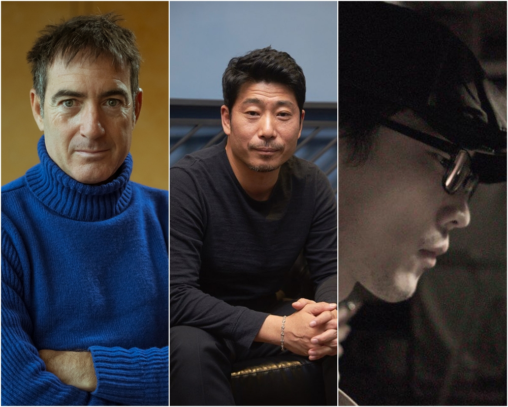 '종이의 집' 총괄 프로듀서 알렉스 피나(왼쪽부터), 한국판 '종이의 집' 김홍선 감독, 류용재 작가. 사진 넷플릭스