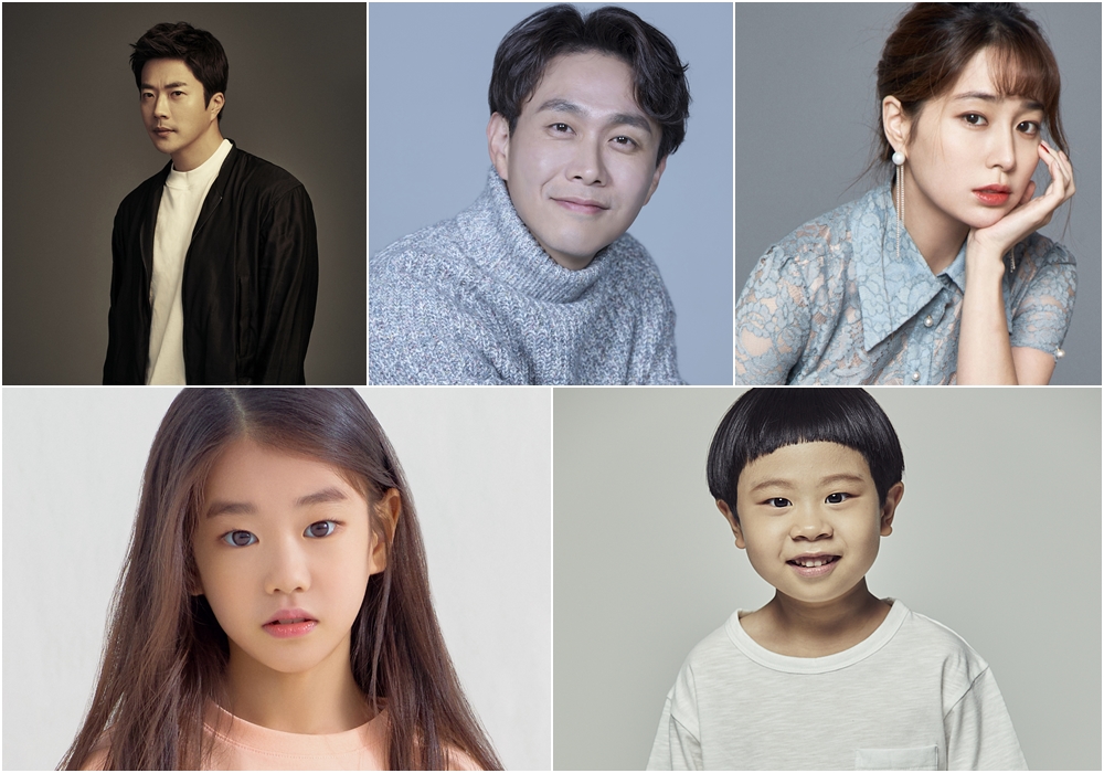 영화 '크리스마스 선물'(가제) 출연 배우 권상우(왼쪽 상당부터 시계방향으로), 오정세, 이민정, 김준, 박소이. 사진 롯데엔터테인먼트