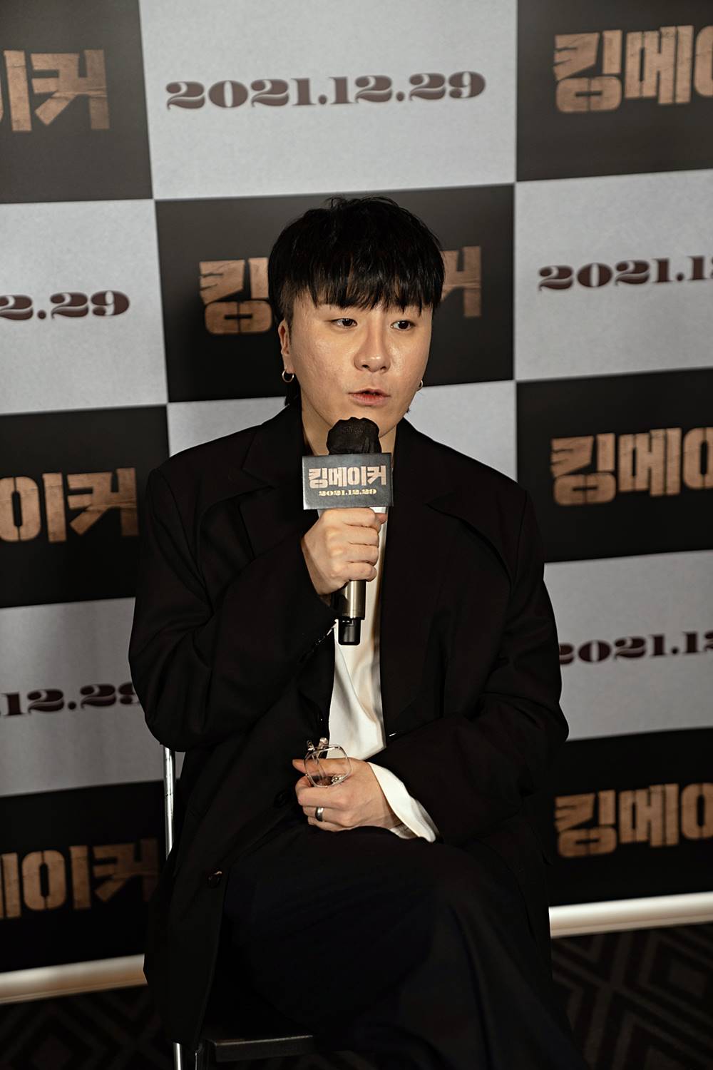 영화 '킹메이커' 언론시사회 현장. 변성현 감독. 사진 메가박스중앙플러스엠