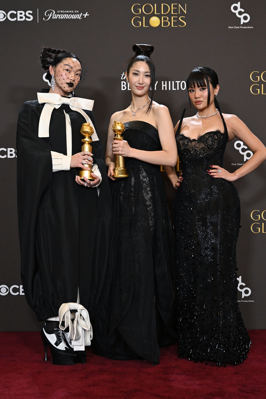 '골든'을 부른 오드리 누나, 이재, 레아 아미.(왼쪽부터) 사진제공=딕 클라크 프로덕션(Courtesy of Dick Clark Productions)